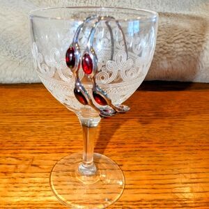 Beautiful Silver & Red Stone Earrings Made In Thailand